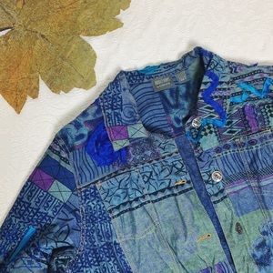CHICO’S Decorative Denim Jacket